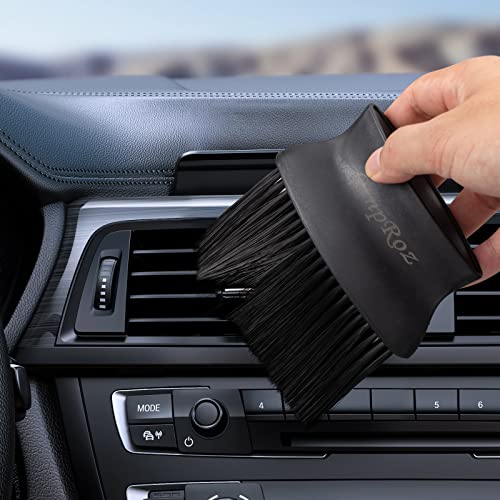 Car cleaning Brush, Car Interior And Exterior Air Vents Cleaning Brush, Car Interior Dust Removal Brush, Suitable For Household Appliance Surface, Gap, Keyboard Dust removal, Scratches Free (B&Y) - view 5