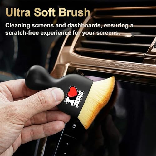 Sloth Car Detailing Brush, Ultra Soft Bristle Interior Cleaning Tool for Auto Dashboard & AC Vents, Ergonomic Sloth Car Dust Duster with Protective Case, Aesthetic Car Essentials Grooming Kit - view 2