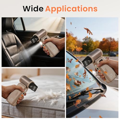 130,000 RPM Rechargeable Compressed Air Duster, Camel - view 5
