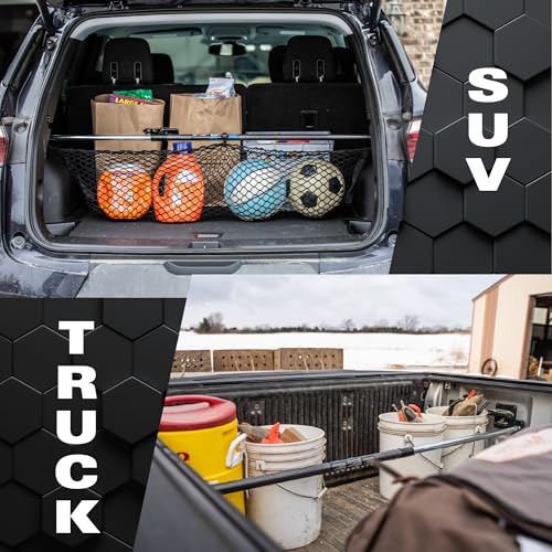 Extended Ratcheting Cargo Bar - Adjustable 44 to 74 Inches, Secure Storage for SUVs, Full Sized Trucks, and Trunks - view 5
