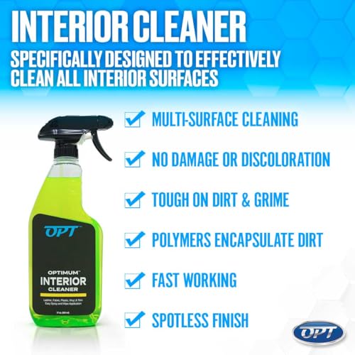 Optimum No Rinse Version 5 (32 Oz) with Optimum Interior Cleaner (17 Oz) Bundle – ONR Rinseless Car Wash with 17 oz Auto Interior Cleaning Solution for Leather, Upholstery, Carpet, and Interior Trim - view 4