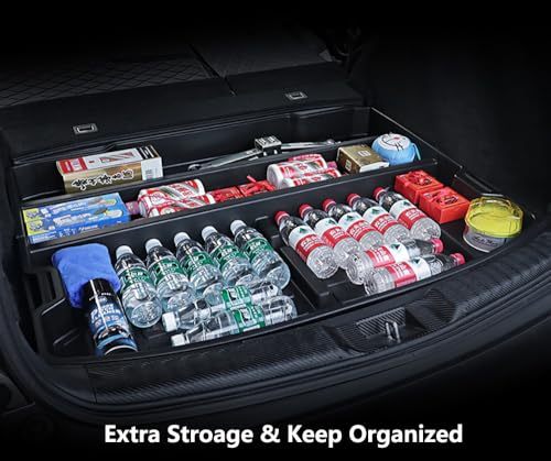 Trunk Hidden Storage Box for 2017-2022 Honda CR-V, Insert Cargo Rear Hatch Specific Organizer, SUV Extra Space fits CRV EX EX-L LX Touring Accessories - view 2