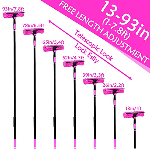 Pink Cleaning Supplies, Duster with Extension Pole for High Ceiling - view 2