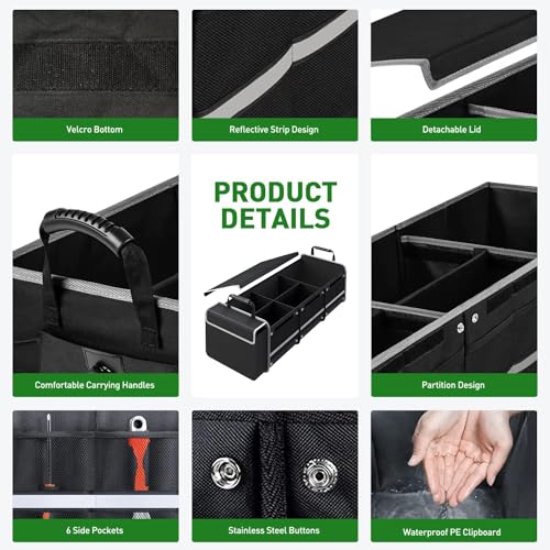 Trunk Organizer - Foldable Car Organizer for SUVs & Sedans Storage - view 2