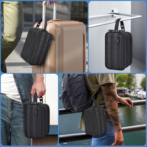 Hygiene Bag for Men, Tactical Toiletry Shower Shaving Kit Bag - view 6