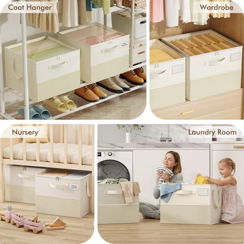Plus Size 2 Pack Shoe Organizer for Closet, Foldable Shoe Storage Box - view 3