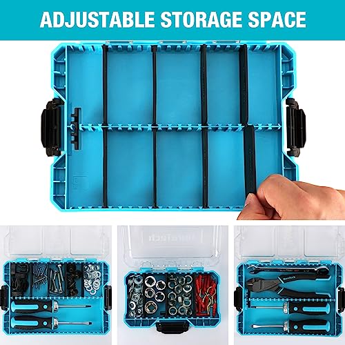 3-Piece Small Parts Tool Box Organizer with 14 Dividers - view 5