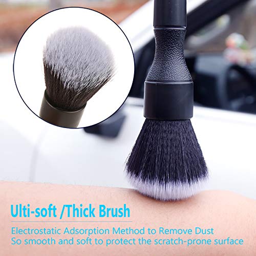3 Pack Ultra-Soft Detailing Brush Set, Comfortable Grip and Scratch-Free Cleaning for Exterior, Interior Panels, Emblems, Badges, Gauge Cluster, Infotainment Screen - view 2