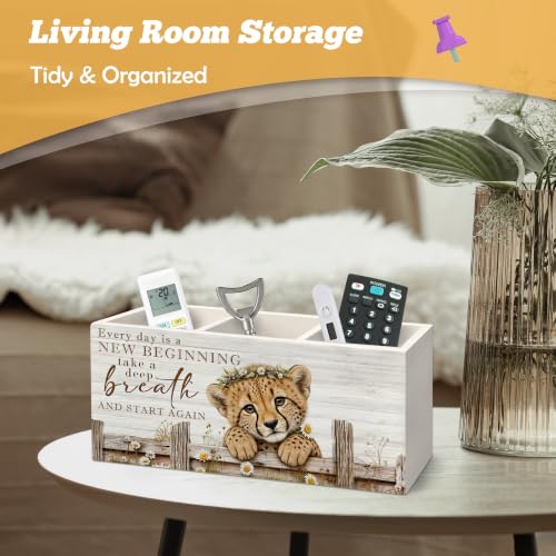 Motivational Leopard Pen Holder Organizer for Desk Accessories - view 4
