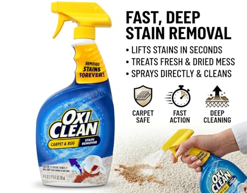 OxiClean Carpet & Rug Stain Remover Liquid Spray, 24 Fluid Ounce - view 5