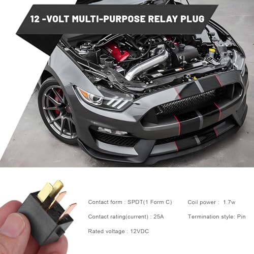 2 PCS Car AC Relay, G8HL-H71 AC & Starter Relays Assembly Replaces 39794-SDA-A03 39794-SDA-A05, 12V 4 Pin Power Relays Replacement Compatible with Accord Civic Element CR-Z - view 3