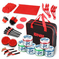25pcs Car Detailing Brush Set, Car Detailing Kit, Interior Kit with Drill Brush Set, Windshield Cleaning Tool, Professional Car Care kit for Interior & Exterior, Wheel, TOOLS-00278-A