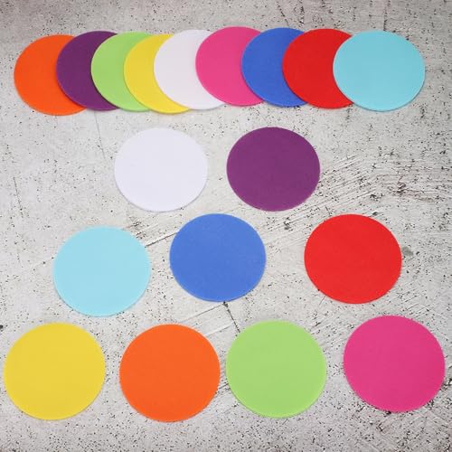 48 Pcs Carpet Spot Markers 4 Inch Circle Floor Dots for Classroom - view 4