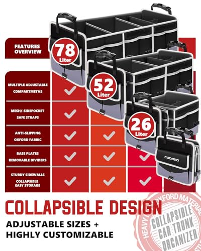 Car Trunk Organizer with Portable Leak Proof Cooler Bag - view 3