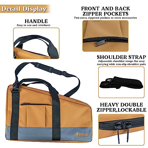 Framing Nailer Bag with Adjustable Shoulder Strap,Dual Lockable Zipper,Extra Pockets for Hitachi NR83A,NuMax SFR2190 - view 3