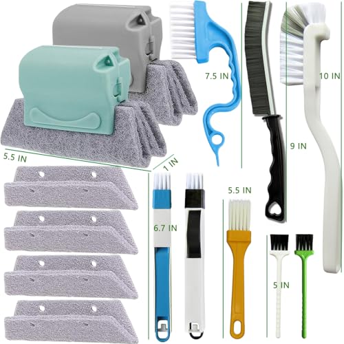 14Pcs Window Track Cleaning Tools, Groove Gap Cleaning Brush Kit - view 5