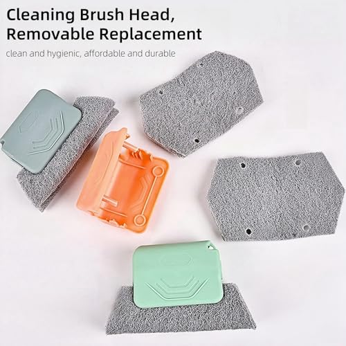 Magic Window Track Cleaner - 2025 Upgraded Groove Cleaning Brush Tools Set, Hand-held Window Track Cleaner Brushes for Gaps, Tile Lines, Shutter, Car Vents (Green, 3PCS) - view 6