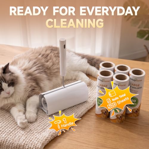500 Sheets Large Lint Roller for Pet Hair, 6.3-Inch Wide - view 7