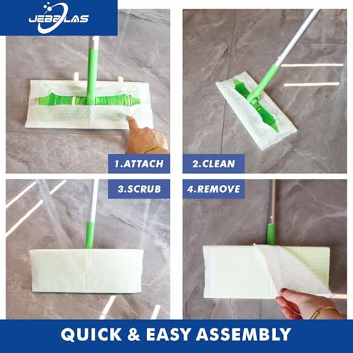 Disposable Mop Refills Dry Sweeping Pad for Floor Mop Sweeping Cloths Multi Surface Refills, 120 Count - view 6