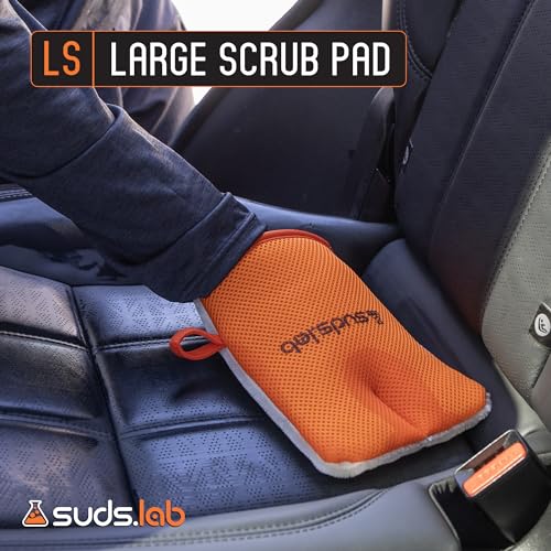 Suds Lab Oversized Scrub Pad, Heavy Duty Interior Car Cleaning Mitt, Auto - view 7