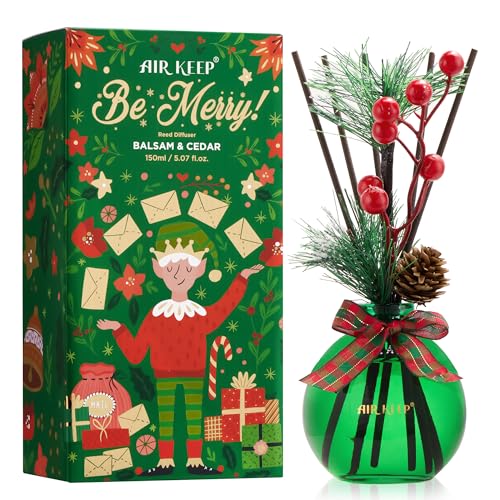 Balsam & Cedar Christmas Reed Diffuser Set, 5.07 oz