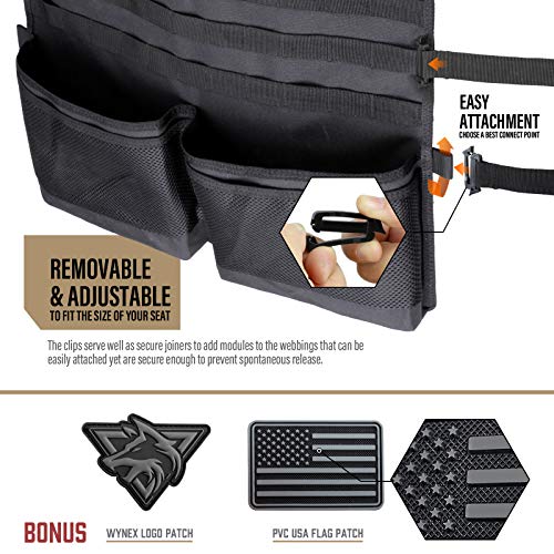 Molle Seat Back Car Organizer Fit Most Car F150 Jeeps Pickups Trucks - view 5
