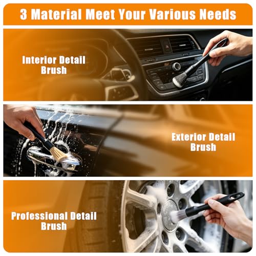 Car Wash Detailing Kit Cleaning Set with Foam Gun Sprayer, Long-Handle Brush, Large Wash Mitt, Towels, Complete Interior & Exterior Car Washing Supply Set (Orange) - view 5