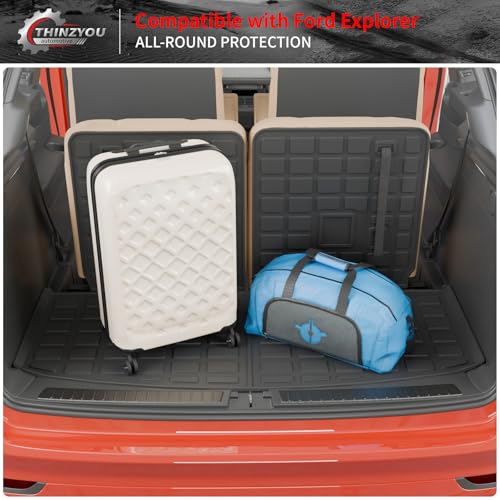 Cargo Mat with 3rd Row Backrest Mat for 2020-2027 Ford Explorer - view 5