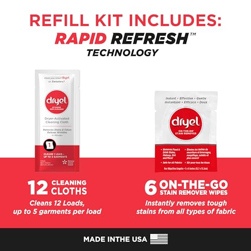 At-Home Dry Cleaner Refill, Gentle Fabric Laundry Care, 12 Loads - view 2