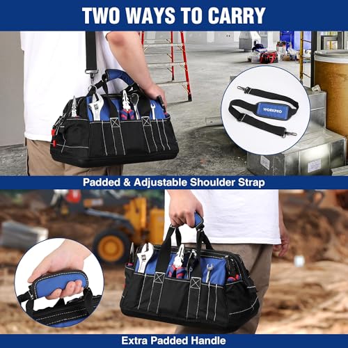 16-inch Wide Mouth Tool Bag with Water-Proof Molded Base - view 6