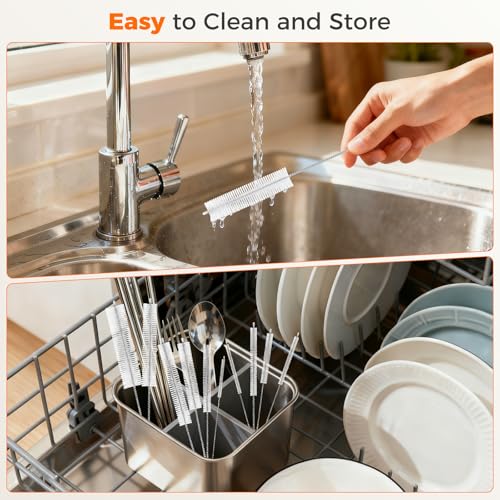 Long Straw Cleaner Brush Set, 8.7 Inch Cleaning Brushes, 10 Pack - view 7