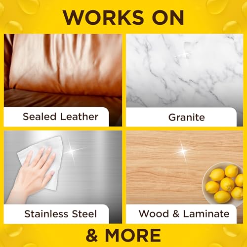 Pledge Expert Care Enhancing Wood Wipes, Lemon Scent, 24 Count, white - view 5