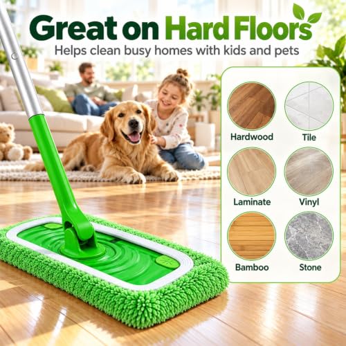 Mop Replacement Cloth Reusable Microfiber Pads for Wet Dry Floor Cleaning - view 7
