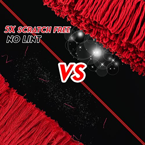 Car Duster Exterior Scratch Free,Soft Car Brush Kit for Truck,SUV,RV and Motorcycle,Wax Cotton Hair,Dusters with Extendable Handle,Duster for Cleaning,Dust Pollen Removing,No Lint - view 5