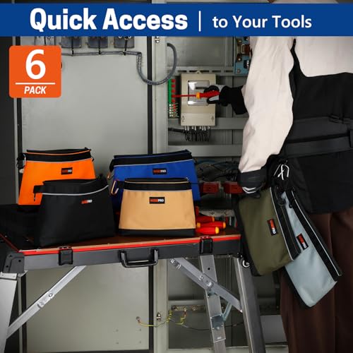 Tool Pouches with Zipper, Multi-Purpose Utility Tool Bags Organizer - view 6