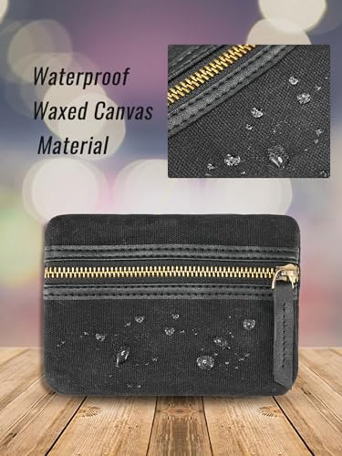 SP4 EDC Pouch, Waxed Canvas Pocket Organizer, Zippered Tool Bag - view 3
