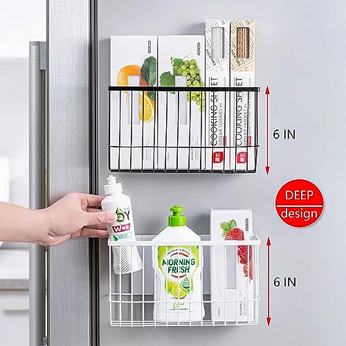 Magnetic Shelf Fridge Basket Bin for Washer Dryer Locker Whiteboard Cabinet - view 3