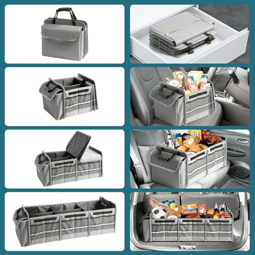 Car Trunk Organizer,115L Heavy Duty Collapsible Trunk Storage - view 4