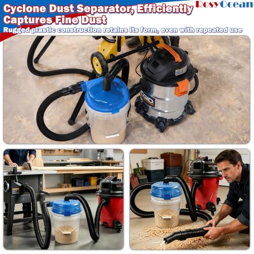 Low Profile Cyclone Dust Separator, 2.5" Vacuum Dust Collector - view 6