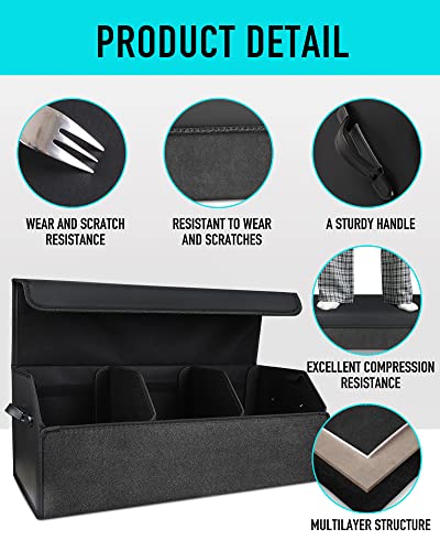 Car Trunk Organizer for SUV and Sedan, Black, 29.5 inches - view 4