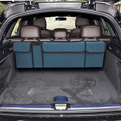 Car Trunk Organizer, Hanging Backseat Storage Bag, Blue - view 6