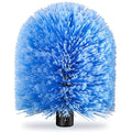 Twist-On Cobweb Duster Head Brush, Fits Standard 3/4 inch Threaded Poles, Attachment Spider Web Duster Brush for Outdoor & Indoor Cleaning