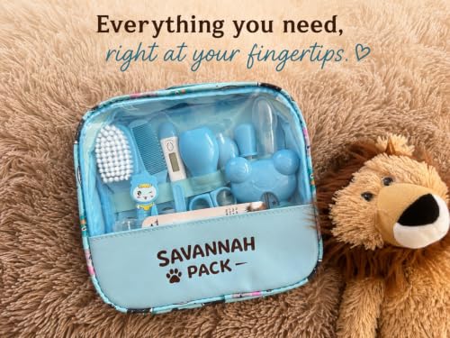 Infant Essentials Travel Kit – Baby Care & Safety Kit with CPR & Choking Reference Cards, 14-Piece Newborn Set for Diaper Bag & Travel (Pink) - view 5