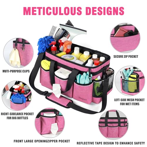 Wearable Cleaning Caddy Bag, Cleaning Caddy Supplies Organizer with Handles for Cleaners & Housekeeper, Under Sink & Car Cleaning Tool Organizers Bag - view 2