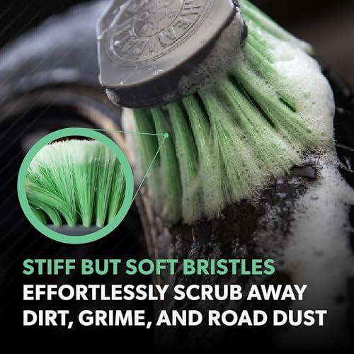 Wheelie Wheel & Exterior Brush for Rims & Tires, Soft, Green - view 3