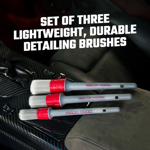 All in the Details Interior Detailing Brush Set, 3-Piece - view 2