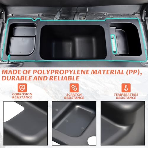 3PCS Under Seat Storage Box for Ranger 570 500 Midsize 2015-2021 - view 4