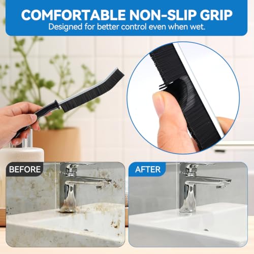 5 Pack Crevice Cleaning Brush, Hard Bristle Gap Cleaner for Home - view 3