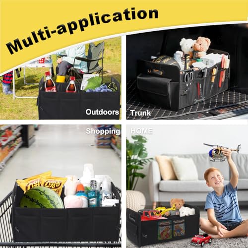 Car Trunk Organizer, Collapsible Car Organizers and Storage Large Black - view 4