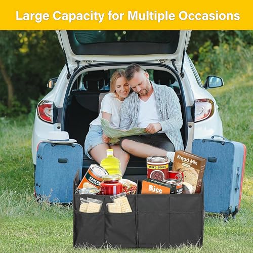 Trunk Organizer for Nissan Rogue 2021-2025 2026 Cargo Storage Box Collapsible Car Compartment Groceries Caddy Automotive Interior Accessories Mesh Pocket - view 7